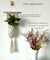 Boho Wall Hanging Dried Natural Flowers Decoration,Small Macrame Pampas Grass Preserved Green Eucalyptus Billy Balls Bunny Tail for Office Bedroom Apartment (A)